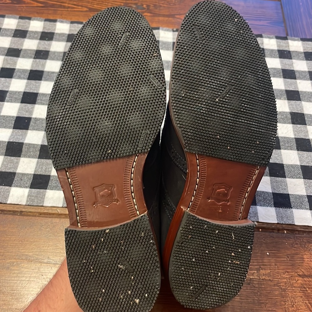 Trask Suede Wingtip Double Monk Strap - image 4